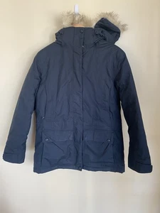 L..L.Bean Gänsedaunen Baxter State Parka Mantel Jacke Navy S Kunstfell Kapuze Besatz - Bild 1 von 24
