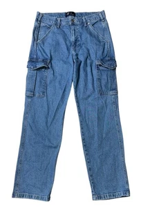 Preowned- Gap 90’s Loose Cargo Denim Jeans Womens (Size 6) - Picture 1 of 6