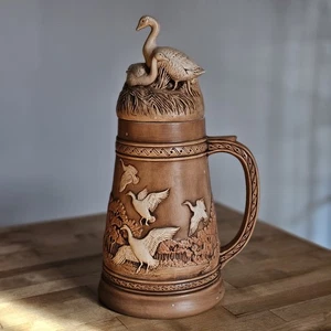 Duncan Enterprises 1983 Hunting Geese X-Large Beer Stein 14-1/2 Inches - Picture 1 of 16