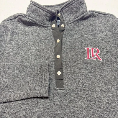 Suéter Lenoir Rhyne Mujer Gris Medio Cuarto Pullover a Presión Charles River Foto 1 de 4