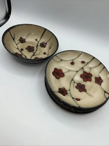 Set 4 piatti insalata Pfaltzgraff Studio ASTER 81/4" gres papavero e 1 ciotola - Foto 1 di 11