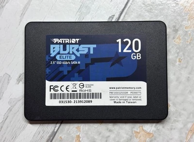 Patriot Burst Elite 120GB Internal SSD 2.5" SATA III 6Gb/s PBE120GS25SSDR Tested - Image 1 of 4