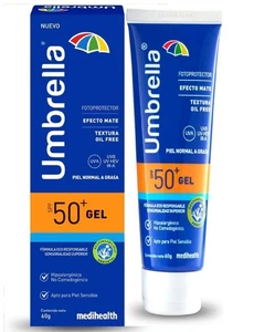 Medihealth Paraguas Gel Pantalla FPS 50 60gr Filtro Nuevo Solar Nuevo - Imagen 1 de 3