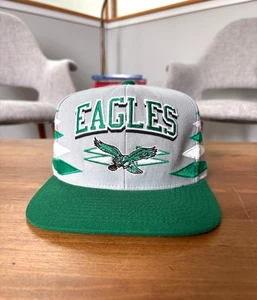 Throwback Mitchell & Ness Diamond Philadelphia Eagles Snapback Hat - Kelly Green - Picture 1 of 8