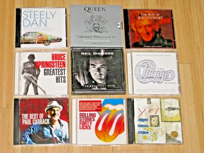 Rock Greatest Hits 9 CD Albums Queen Rolling Stones Springsteen Steely Dan - Image 1 of 3