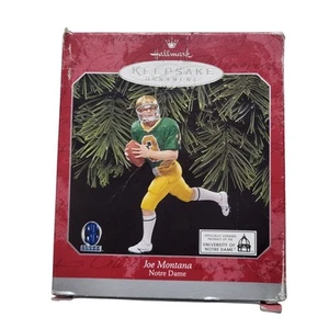Hallmark 1998 Joe Montana Notre Dame Keepsake Ornament Football Christmas - Picture 1 of 23