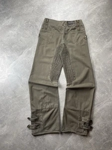 D&G by Dolce & Gabbana Vintage 00s Green Khaki Moto Cargo Military Hose M Y2K - Bild 1 von 15