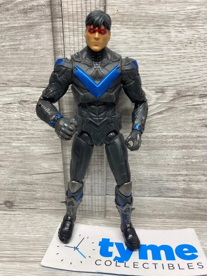 NIGHTWING Batman Arkham Knight 6" Figure ((WRONG HEAD / GLUED ON)) Custom - Image 1 of 3