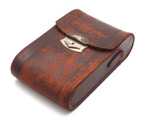 Zeiss Ikon 1774/2 Brown Leather Folding Camera Case - No Strap - 45x165x95mm - Picture 1 of 4