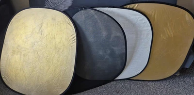 4 Boflex Bowens Collapsible Light Reflectors Photography - Image 1 of 4