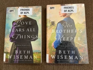 Amish Secrets Beth Wiseman PB VERY GOOD Love Bears All Things & Brother’s Keeper - Picture 1 of 19