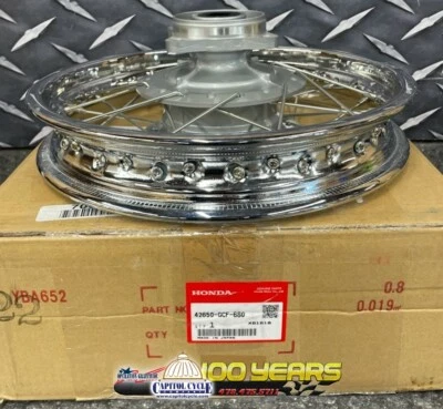 42650-GCF-680 GENUINE HONDA OEM 2001-2003 XR70R & 2004-2012 CRF70F REAR WHEEL Foto 1 de 3
