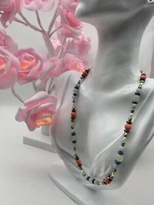 Sterling Silver 925 Necklace Various Gemstones Freshwater Pearl Quartz - Picture 1 of 6