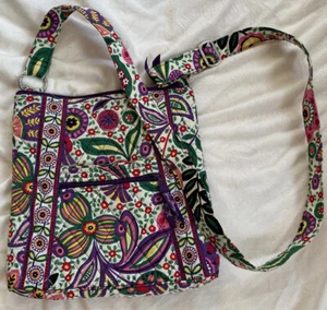 Vera Bradley Hipster Retired 2011 Viva La Vera Crossbody Bag Quilted Multicolor - Picture 1 of 3