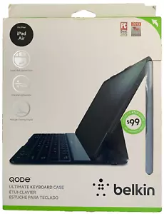 Brand New Sealed Belkin QODE Ultimate Keyboard Case iPad Air 1st Gen - Black - Picture 1 of 5