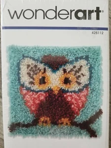 L@@K  Latch Hook Kit 12" X 12" Hoot Hoot Colorful Owl Wonderart 426112 Brand New - Picture 1 of 4