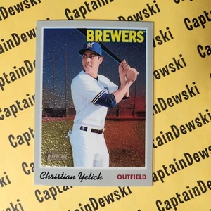 Christian Yelich 2019 Topps Heritage #475/999 cromo #THC-411 SP paralelo - Imagen 1 de 3