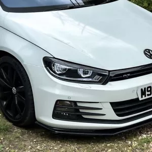 VW Scirocco Carbon Fibre Headlight Eyebrows - Fits 2008-2018 - Picture 1 of 5