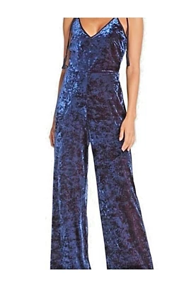 Aerie American Eagle Wide Leg V-Neck Jumpsuit One Piece Velvet Womens Size Large - Image 1 of 4