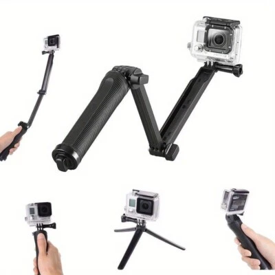 Trípode palo selfie ajustable 3 en 1 para Go Pro Hero 12 11 10 9 8 7 6 5 4 3 Foto 1 de 4