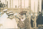 1935 Portugal Launch of Douro Navy Ship Destroyer 3x2" Orig Photo 