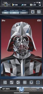 Topps Star Wars Digital Card Trader Fragmented Darth Vader Award - Picture 1 of 1