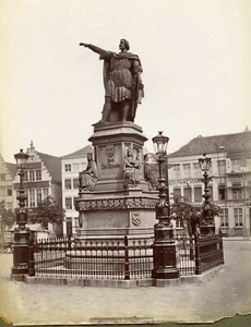 Albumen Print Gand - Statue de Jacques van Artevelde Ghent - Picture 1 of 1