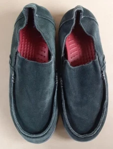 Crocs Santa Cruz Men's Loafers Sz 8 Suede Leather XX - Picture 1 of 11