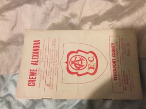 1957/8 DIV 3 CREWE ALEXANDRA V STOCKPORT COUNTY - Foto 1 di 1