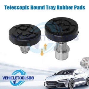 1PC Auto Car Lift Telescopic Round Tray Rubber Pads Peg 2-Stage Screw-up Pads AU - Picture 1 of 12
