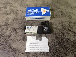 NEW AirTac 4V110-06 DC24V NPT Single Solenoid Pneumatic Air Valve (M30) - Picture 1 of 6