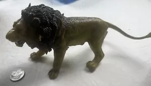 AAA Large 9" Lion Wild Animal Toy Figurine Figure Vintage PVC - Picture 1 of 5