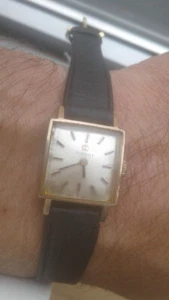 Tissot 2032.904 Mini Square Hand-Winding Delfin Nos Montre Watch 60'S Uhr Swiss - Picture 1 of 12