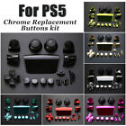 DualShock 5 Chrome Buttons Replacement kit for Sony Playstation 5 PS5 Controller