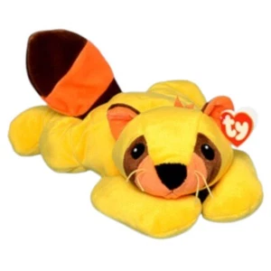 Beanie in pensione TY ""Rusty"" il procione - Collezione Cuscino Pals Peluche Vintage 1998 - Foto 1 di 1