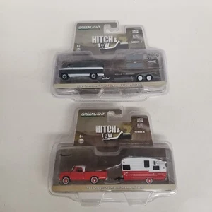 Greenlight gancio di traino 1962 Dodge Truck & 1977 Chevy Van, 1/64 pressofuso, nuovo - Foto 1 di 6