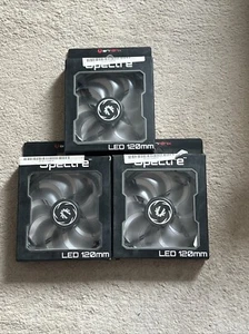 3 x Bitfenix Red LED 120mm PC Case Fan (3-pin/molex) - Picture 1 of 3