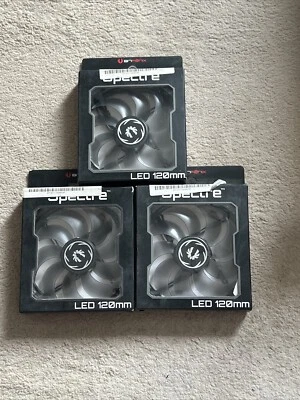 3 x Bitfenix Red LED 120mm PC Case Fan (3-pin/molex) - Image 1 of 3