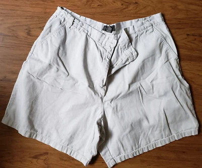 Pantalones cortos de tiro alto Van Heusen de colección para mujer 18 beige 100 % algodón 35 x 6,5 Foto 1 de 3