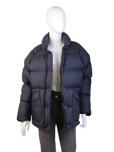 Women's Moncler "Grenoble" Vintage Blue Nylon Down Jacket Size 0/XS - Picture 1 of 12