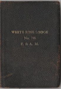 White Rose Lodge 706 York PA F.& A.M. Per leggi libretto 1920 ss - Foto 1 di 8