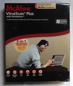 McAfee Virus Scan Plus Site Advisor CD for Windows 2007 Vintage Software - Picture 1 of 6