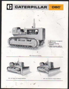 1971 Caterpillar "D6C" Tracked Bulldozer Tractor Brochure Leaflet - Picture 1 of 1