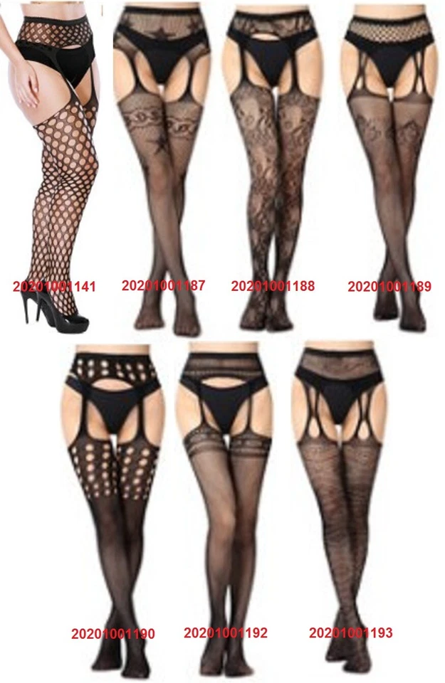 Strumpfhose Straps Dessous Sexy Schritt offen Stockings (UVP 14,95) bis Gr..50 - Bild 1 von 1