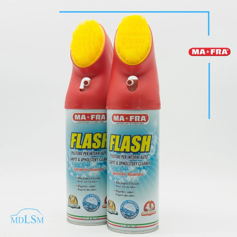 MAFRA FLASH PULITORE PER INTERNI A SECCO PER AUTO IN TESSUTO ALCANTARA H0544 X2