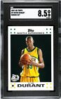 2007-08 Topps Rookie Card Set #2 Kevin Durant Supersonics RC SGC 8.5 NM-MT+. rookie card picture