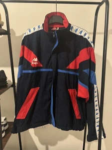 Giacca Warm Up XL Uomo Kappa Velluto Vintage 1992 Barcellona Training Track Rara - Foto 1 di 7