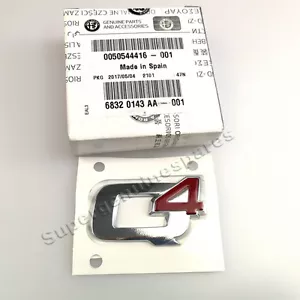 Genuine Alfa Romeo Giulia Q4 Badge Emblem 50544416 Brand New - Foto 1 di 5