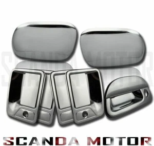 Ford F250 F350 97-07 Super Duty Chrome Mirror Door Handle Tailgate Cover - Foto 1 di 2