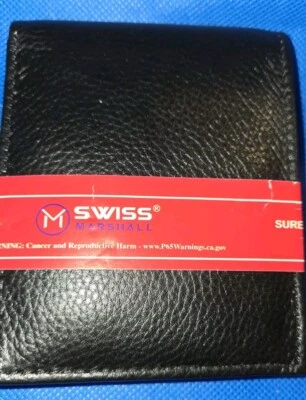 Black Premium Leather Bifold  RFID Blocking Wallet Men. TB33 - Image 1 of 4